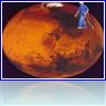 Walking man on Mars.