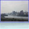 Manhattan and the East River from the Bronx Queens Expressway (BQE).